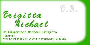 brigitta michael business card